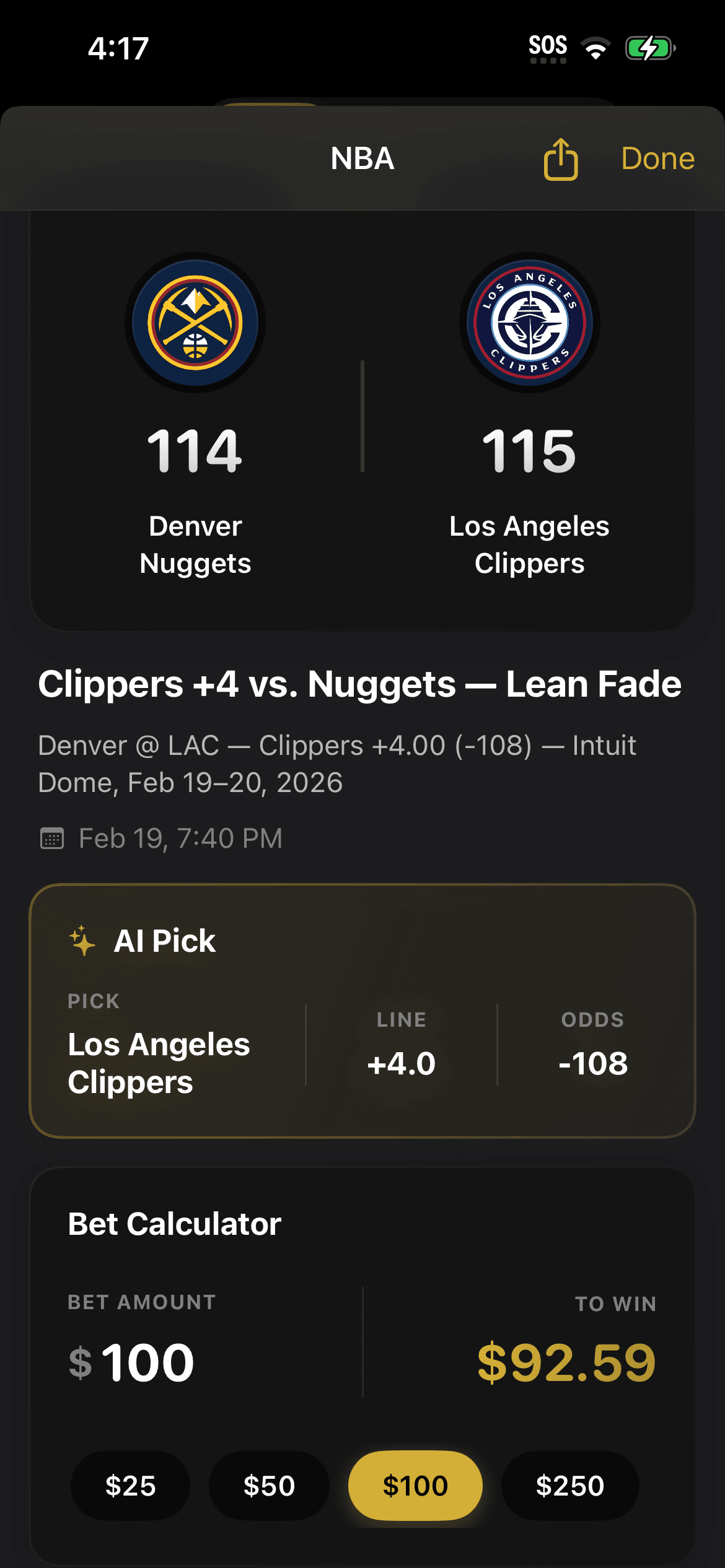 Bet Buddies app screenshot 2