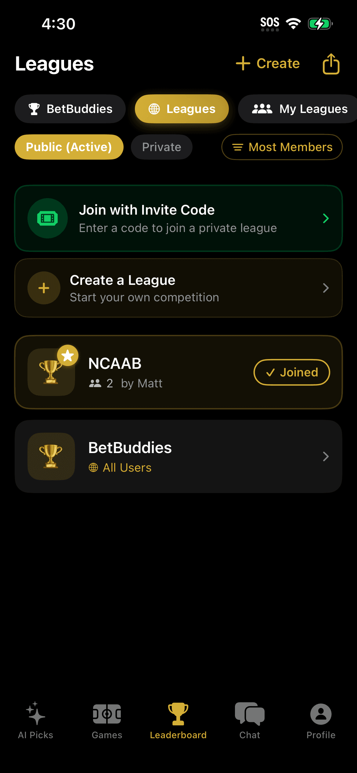 Bet Buddies app screenshot 7
